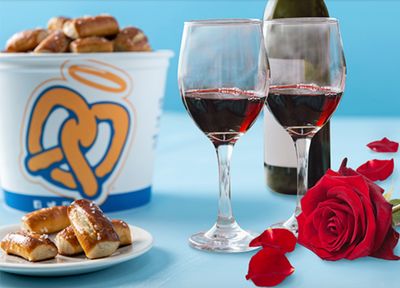 Save $5 Off Pretzel Buckets with In-app Purchases this Valentine's Day at Auntie Anne's Pretzels