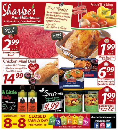 Sharpe's Food Market Flyer February 11 to 17