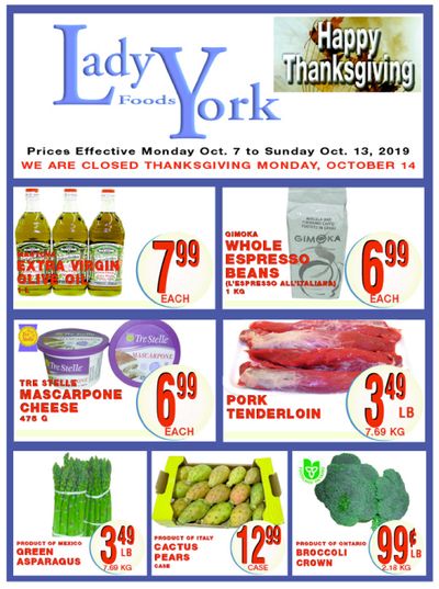 Lady York Foods Flyer October 7 to 13