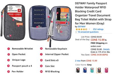 Amazon Canada Deals Of The Day: Save 60% off DEFWAY Passport Holders + 33% on SharkNinja Professional Blender & Nutri Cups + More Deals