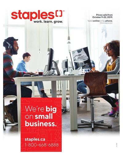 Staples Business Flyer October 9 to 22