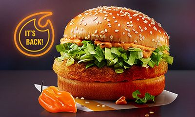 It's Back - The Spicy Habanero McChicken Sandwich at McDonald's Canada