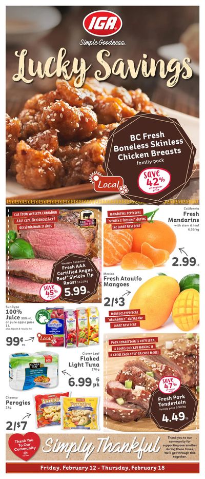 IGA Stores of BC Flyer February 12 to 18