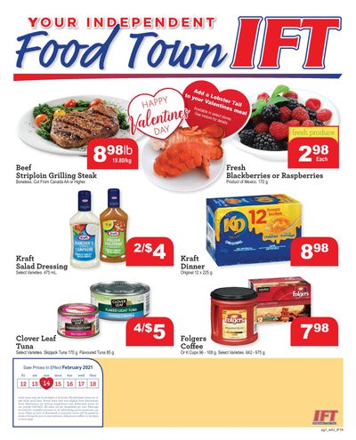 IFT Independent Food Town Flyer February 12 to 18