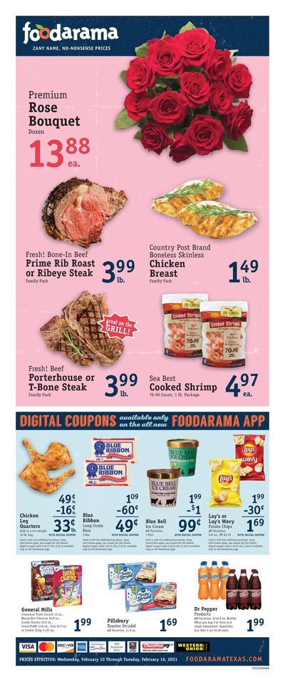 Foodarama Valentine's Day Sale Weekly Ad Flyer February 10 to February 16, 2021