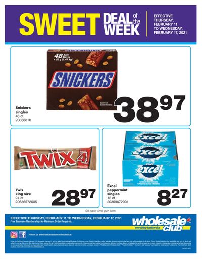 Wholesale Club Sweet Deal of the Week Flyer February 11 to 17
