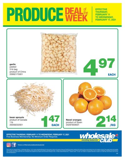 Wholesale Club (ON) Produce Deal of the Week Flyer February 11 to 17