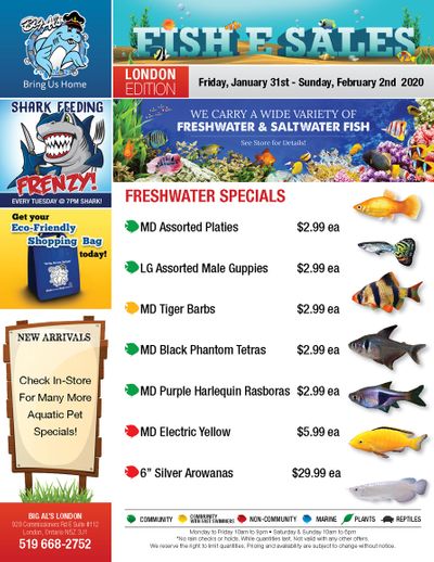 Big Al's (London) Weekend Specials January 31 to February 2
