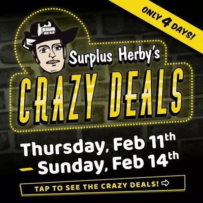 Surplus Herby's Flyer February 11 to 14