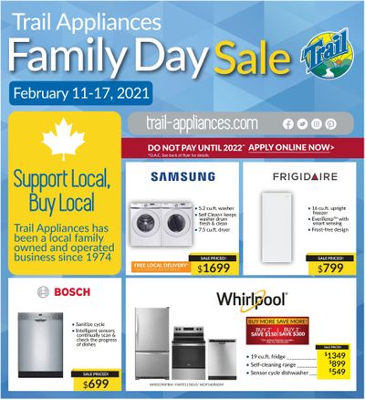 Trail Appliances (AB & SK) Flyer February 11 to 17