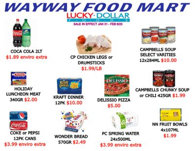 WayWay Food Mart Flyer January 31 to February 6