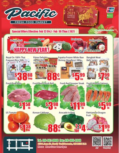 Pacific Fresh Food Market (North York) Flyer February 12 to 18