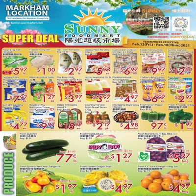 Sunny Foodmart (Markham) Flyer February 12 to 18