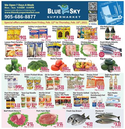 Blue Sky Supermarket (Pickering) Flyer February 12 to 18
