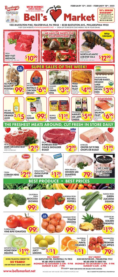 Bell's Market Weekly Ad Flyer February 12 to February 18, 2021