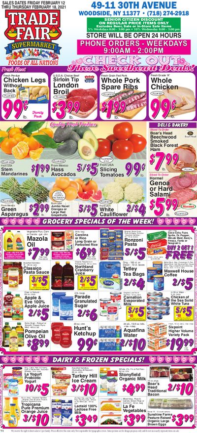 Trade Fair Supermarket Valentine's Day Sale Weekly Ad Flyer February 12 to February 18, 2021