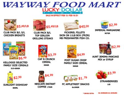 WayWay Food Mart Flyer February 12 to 18