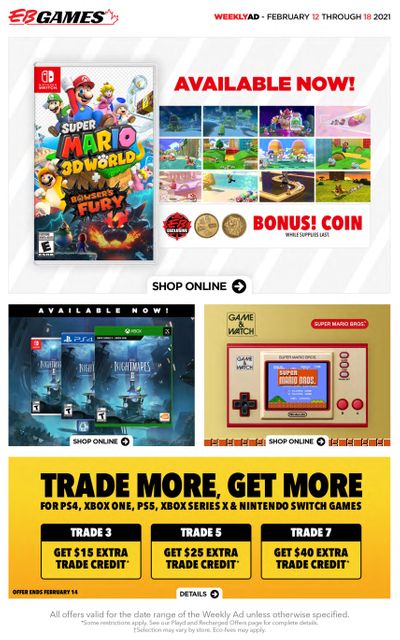 EB Games Flyer February 12 to 18