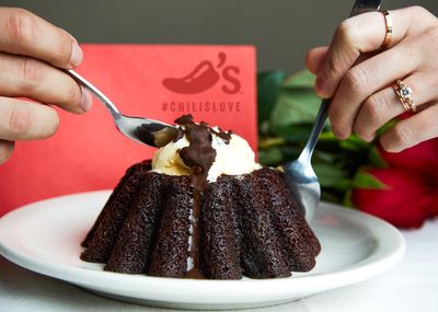 My Chili's Rewards Members Will Receive a Free Dessert Through to Valentine's Day with an Entree Purchase