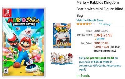 Amazon Canada Deals: Save 35% on Mario + Rabbids Kingdom Battle with Mini Figure Blind Bag