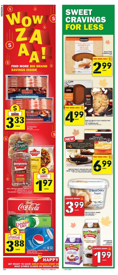 Food Basics (GTA, Kitchener and London Area) Flyer October 10 to 16