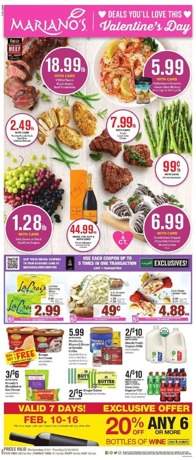 Mariano’s Weekly Ad Flyer February 10 to February 16