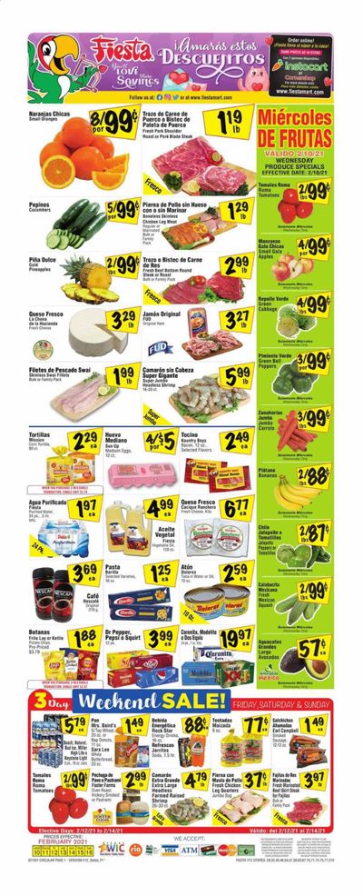 Fiesta Mart (TX) Weekly Ad Flyer February 10 to February 16