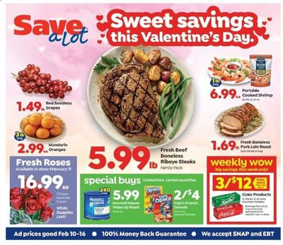 Save a Lot Weekly Ad Flyer February 10 to February 16