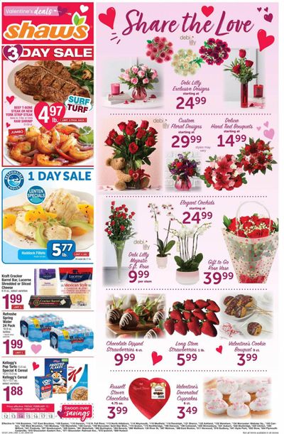 Shaw’s (MA, ME, NH, RI, VT) Weekly Ad Flyer February 11 to February 17