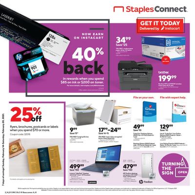 Staples Weekly Ad Flyer February 14 to February 20