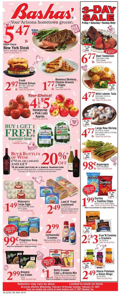 Bashas' Weekly Ad Flyer February 10 to February 16