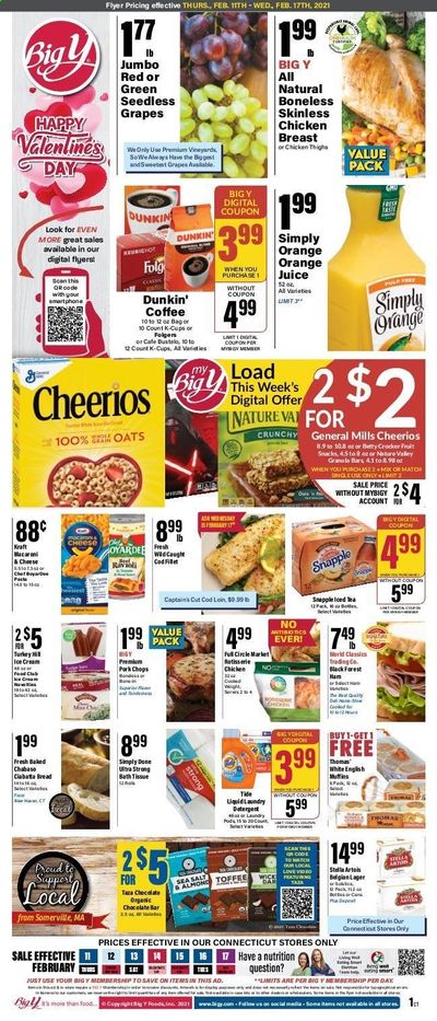 Big Y (CT) Weekly Ad Flyer February 11 to February 17