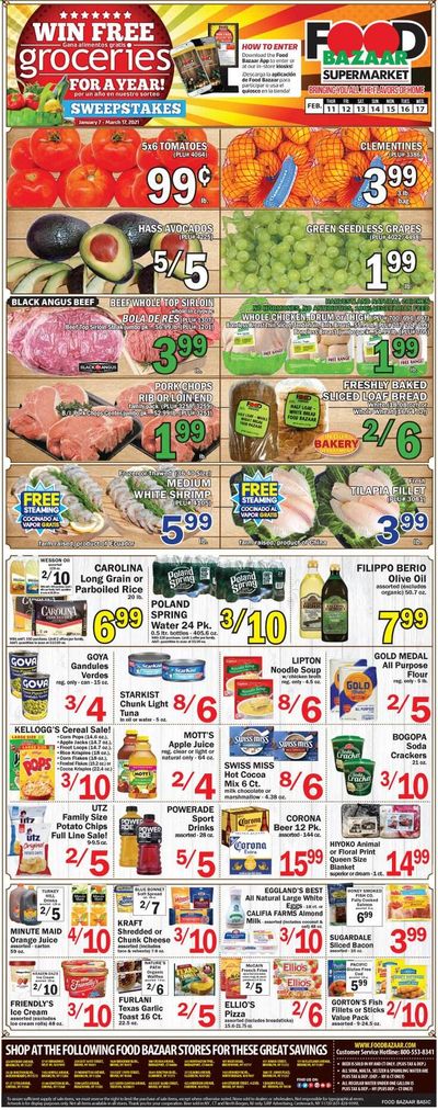 Food Bazaar (CT, NJ, NY) Weekly Ad Flyer February 11 to February 17