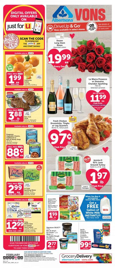Vons (CA, NV) Weekly Ad Flyer February 10 to February 16