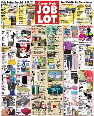 Ocean State Job Lot Weekly Ad Flyer February 11 to February 17
