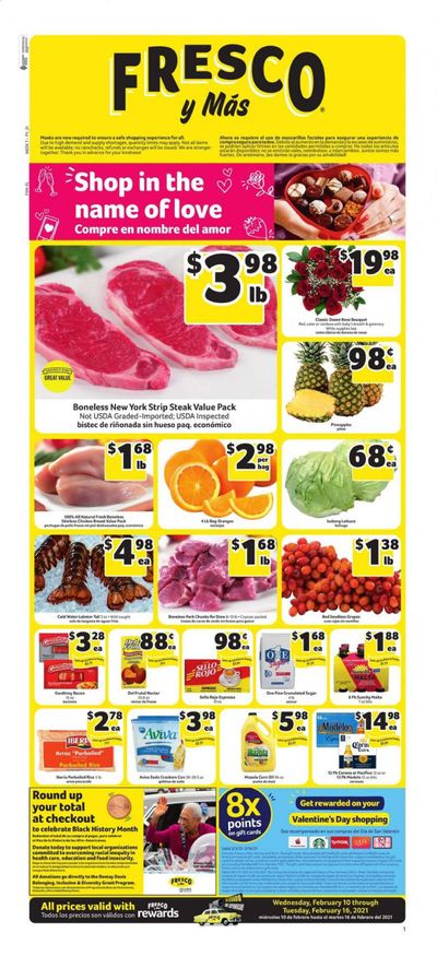 Fresco y Más Weekly Ad Flyer February 10 to February 16