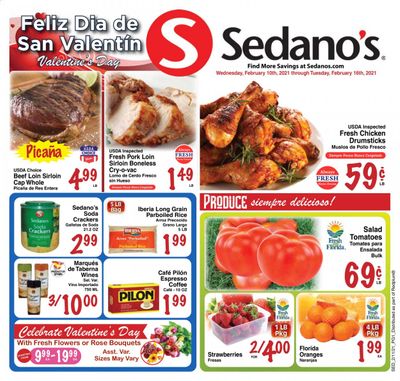 Sedano's (FL) Weekly Ad Flyer February 10 to February 16