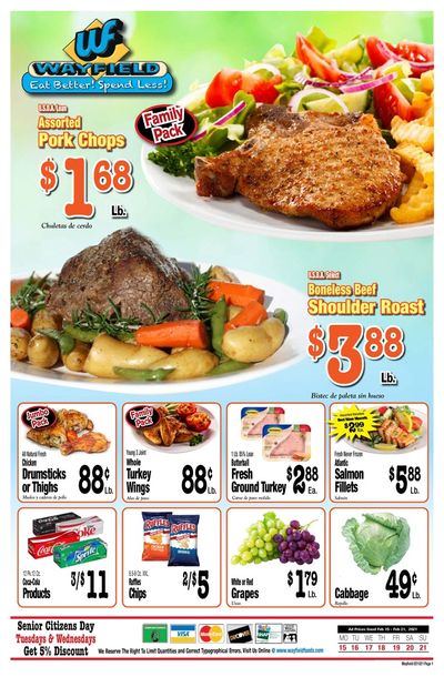 Wayfield Foods Weekly Ad Flyer February 15 to February 21, 2021