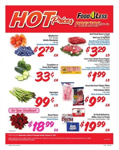 Food 4 Less (CA) Weekly Ad Flyer February 10 to February 16