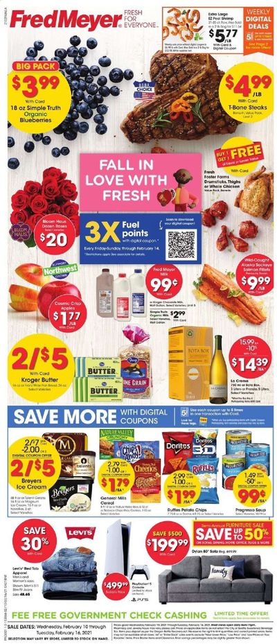 Fred Meyer (DC, DE, NJ, NY, PA, VA) Weekly Ad Flyer February 10 to February 16