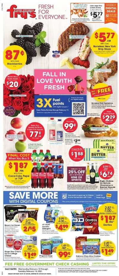 Fry’s (AZ) Weekly Ad Flyer February 10 to February 16