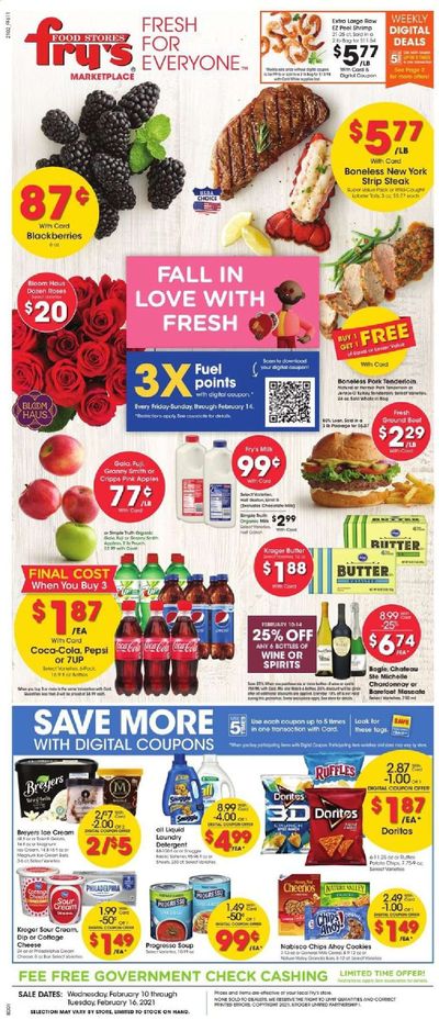 Fry’s (AZ) Weekly Ad Flyer February 10 to February 16