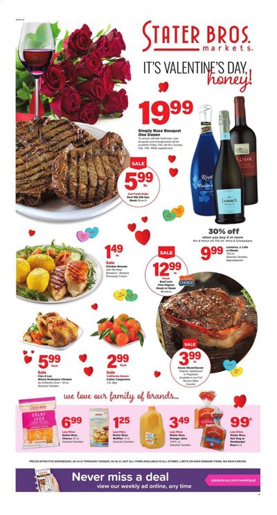 Stater Bros. Weekly Ad Flyer February 10 to February 16