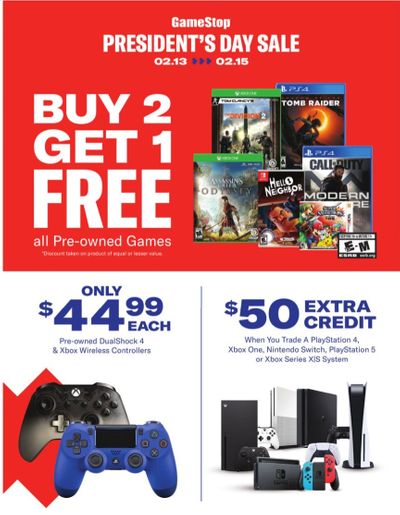 GameStop Weekly Ad Flyer February 13 to February 15