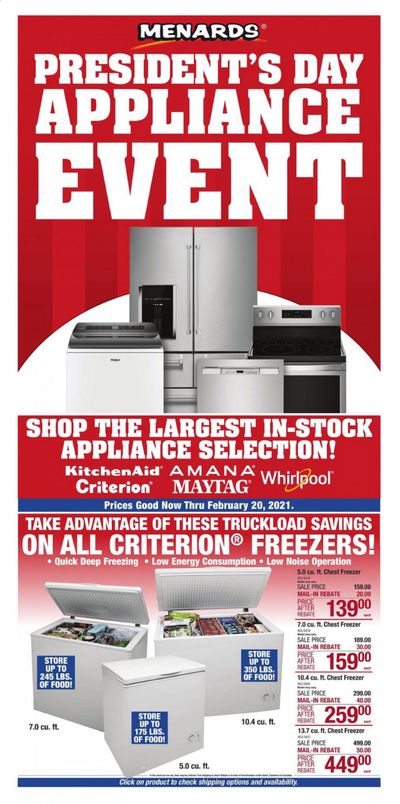 Menards Weekly Ad Flyer February 11 to February 20