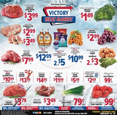 Victory Meat Market Flyer February 16 to 20