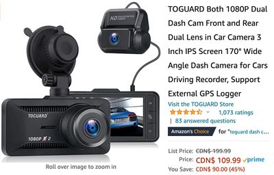 Amazon Canada Deals: Save 45% on Dual Dash Cam Front and Rear + 50% on 6 Packs Face Reusable + 34% on Coffee Pod Storage Drawer + 30% on Mini Projector + More Offers