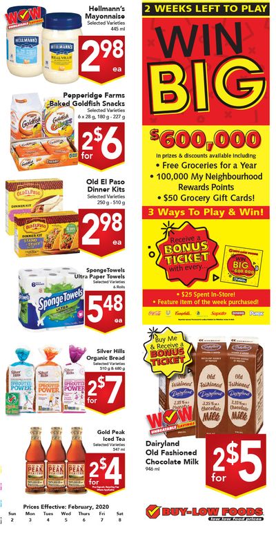 Buy-Low Foods Flyer February 2 to 8