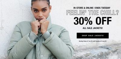 Garage Canada Deals: Buy 1, Get 1 50% OFF Jeans + Save 30% OFF Jackets