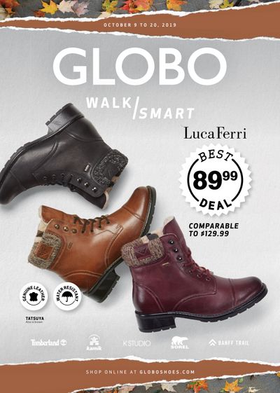 Globo Shoes Flyer October 9 to 20